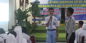 PKS MAN Kota Magelang Gelar Latihan Gabungan Pengaturan Lalu Lintas