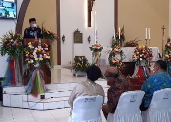 Walikota Magelang dan Kepala Kankemenag Hadiri Perayaan Paskah di  Gereja St. Maria Fatima