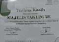 Apresisasi Sepak Terjang Majlis Taklim 521, Masjid Agung Kauman Kota Magelang Berikan Piagam