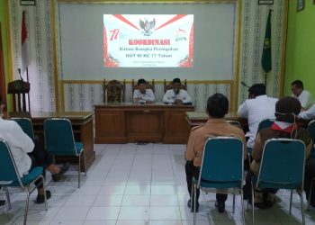 Sukseskan HUT Kemerdekaan RI Ke-77, Kepala Kankemenag Kota Magelang langsungkan Rakor