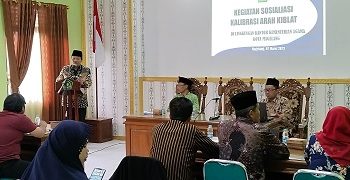 Seksi Bimas Islam Langsungkan Sosialisasi Kalibrasi Arah Qiblat