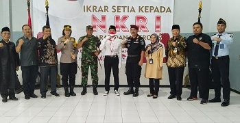 Seorang Napiter Lapas Kelas IIA Magelang Berikrar Setia Kembali Kepada NKRI