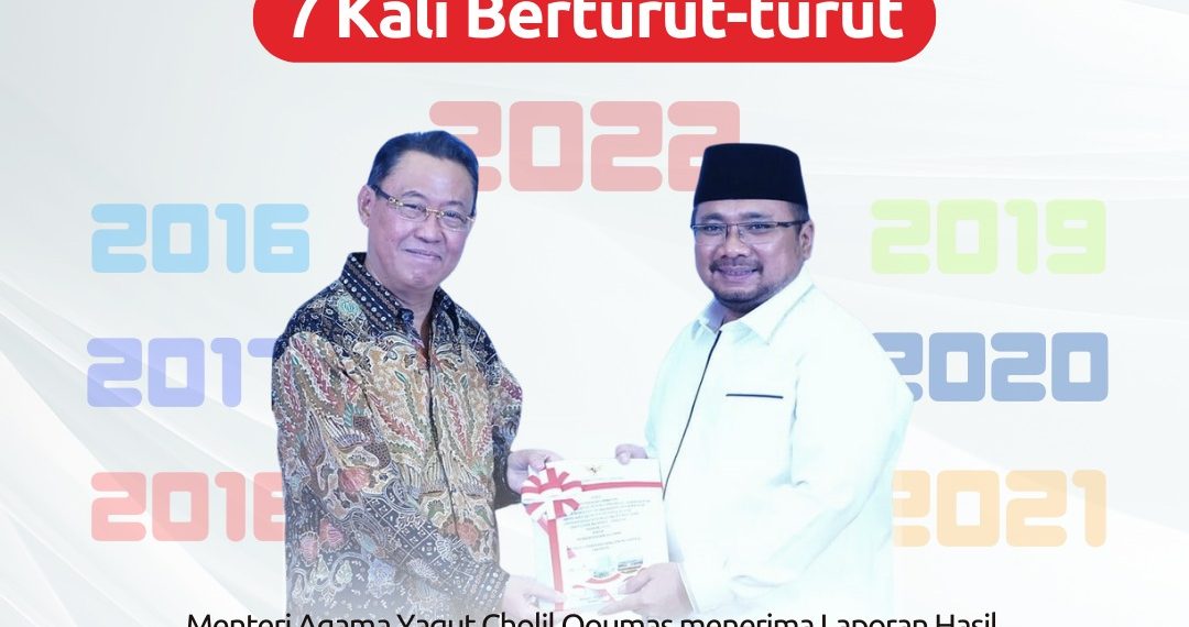 BPK Apresiasi Kemenag Raih Tujuh Kali WTP Berturut-turut