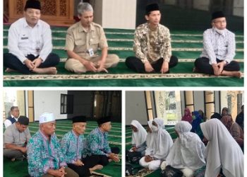 Kepala Kantor bersama Kabag Kesra Sambut Kedatangan Jemaah Haji Asal Kota Magelang Kloter 96