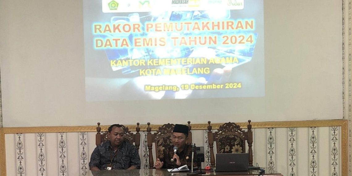 Menjelang Akhir Tahun, Seksi Penmad Kota Magelang Gelar Rakor Percepatan Pemutakhiran Data EMIS